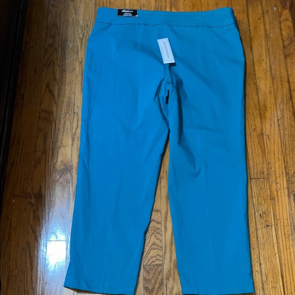 NWT Alfred Dunner Allure Teal Pants Size 18 - Picture 9 of 10